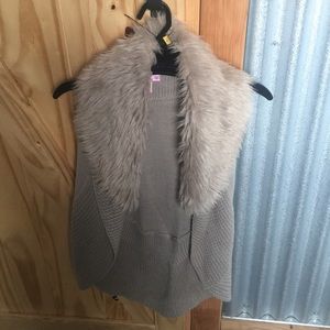 Faux fur vest